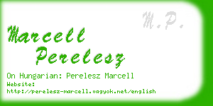 marcell perelesz business card